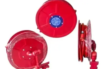 Hose reel system mounted on a wall